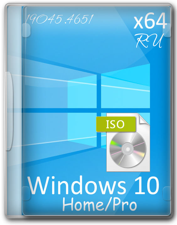 Windows 10 x64  iso  PRO - 22H2 Home RU